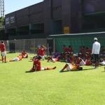 Estudiantes durante su preparación.